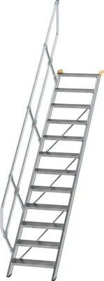 Produktbild von MUNK Treppe 45° inkl. einen Handlauf, 600mm Stufenbreite, 12 Stufen