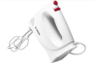 Produktbild von Bosch MFQP1000 Mixer Handmixer 300 W Rot, Weiß