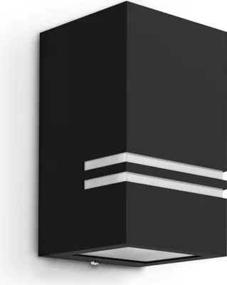 Produktbild von Außen Wandleuchte JOVO-S Up oder Down, matt Schwarz, IP44 inkl. LED 3W warmweiss, Stückzahl:1er Set