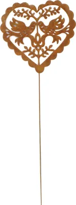 Produktbild von Metall Garten-Stecker Herz rostig 40cm 1 Stück