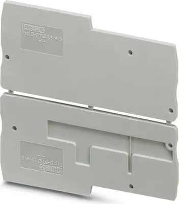 Produktbild von Phoenix Contact Abschlussdeckel D-PTIO 1,5/S/3 Farbe grau, Werkstoff Polyamid (PA) passend für