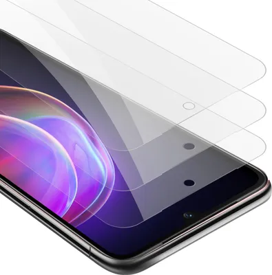 Produktbild von Cadorabo 3x Panzer Folie für Vivo V21 4G / 5G Schutzfolie in Transparent Folie Tempered Display-Schutzglas