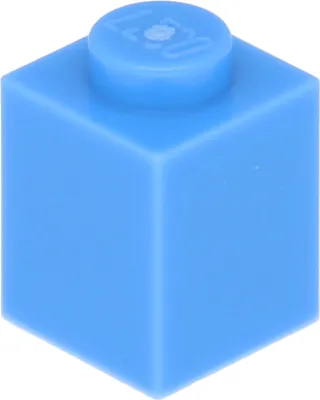 Produktbild von Lego® 10 Stück 3005 Stein Brick 1x1 Part Basic Steine 10 Mittleres Blau