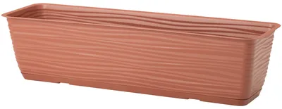 Produktbild von Pflanzgefas Balustrade - Kunststoff - terracotta - L50 x B17 x H14 cm - mit Auffangteller