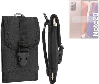 Produktbild von K-S-Trade Holster Handy Hülle kompatibel mit Samsung Galaxy Note20 LTE Holster Handytasche Gürtel Tasche Schutz Hülle Robust Outdoor schwarz