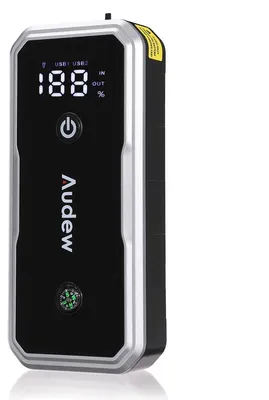 Obrázok produktu pre Zariadenie na štartovanie vozidiel - 12V štartovacia nabíjačka - 3000A maximálny prúd - powerbanka s kapacitou 14400 mAh - LED osvetlenie - inteligentné svorky