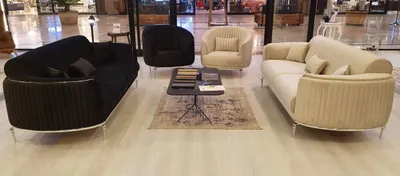 Produktbild von Sofagarnitur 3+1 Sitzer Couch Sofa Garnitur Couchen Modern Textil Luxus