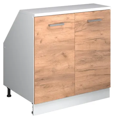 Produktbild von Dachschrägenschrank Vicco Rion Goldkraft Eiche 80 x 81.6 cm mit 2 Türen, Schrankkorpus 60 cm Tiefe, Model 60433