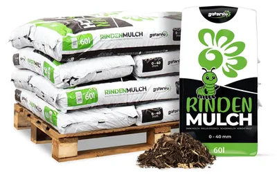 Produktbild von Galamio Rindenmulch 0 - 40 mm 60l x 12 Sack 720l 12er Palette