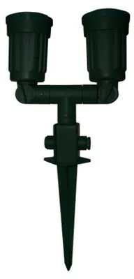 Image de Projecteur de jardin ACA 2xE27 PAR38 noir n° 79-B AC.045GL79