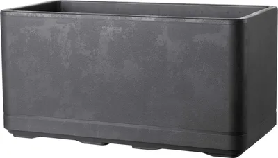 Produktbild von Muret Pflanzgefäß - DEROMA - Cosmo - Anthrazit - Mit Wasserreserve - Rollen - 78 cm