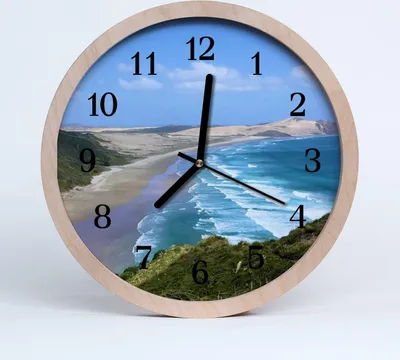 Produktbild von Holzuhr 20fi cm wanduhr - Küste Landschaft