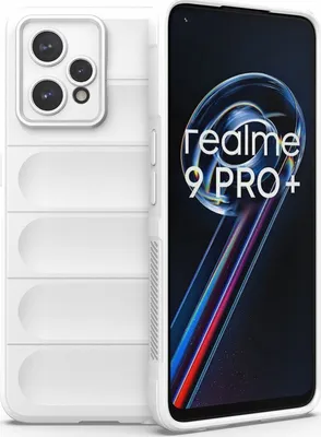 Produktbild von Mobigear Bumpy  Realme 9 Pro Plus Hülle Flexibles TPU Backcover - Weiß