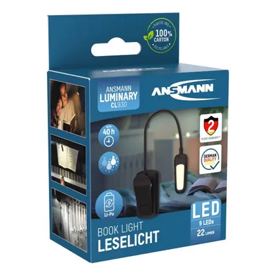 Image de ANSMANN 1600-0531 ANSMANN Book Light LED Buch-Leselampe schwarz