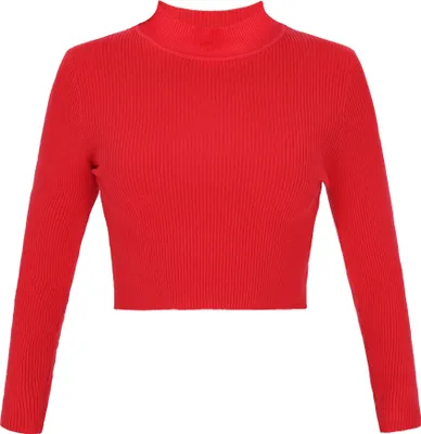 Image de Pull SWIRLY pour femmes - rouge, XS