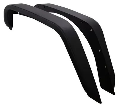 Immagine prodotto di Estensioni del parafango in acciaio piatto per tubi frangizolle posteriori per Jeep Wrangler Rubicon JK 07-17.