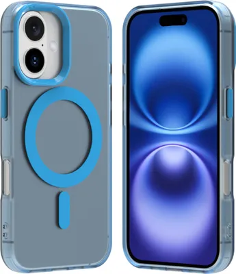 Produktbild von Handyhülle für iPhone 11, Hülle Kompatibel mit MagSafe, Schlank Durchscheinend Matt Stoßfest Schutzhülle Blau