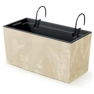 Produktbild von nabbi Kunststoff-Balkonpflanzentopf DUC400EW 39,5 cm - creme