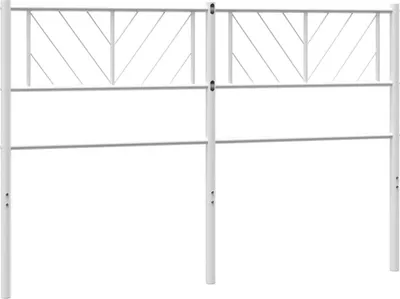 Produktbild von vidaXL Ersatz-Kopfteil Metall Weiß 135 cm