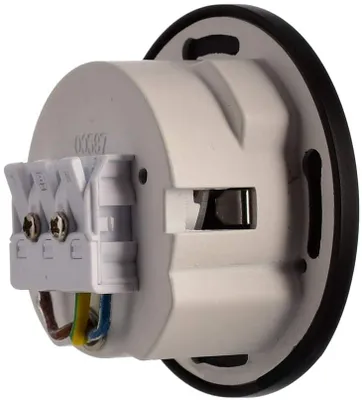 Immagine prodotto di Copertura "ROTONDA" per lampada da incasso a LED ALWAID, nero profondo