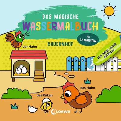 Obrázek produktu pro Loewe Verlag GmbH Kouzelná omalovánka s vodou – Farma Farma