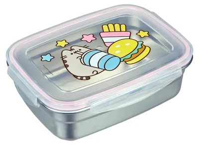 Obrázek produktu pro Kovová krabička na svačinu s motivem Pusheen