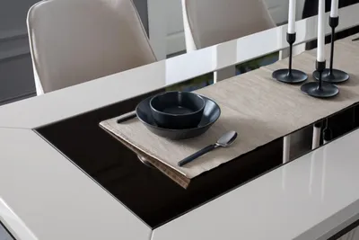 Produktbild von Luxus Esstisch Esszimmertisch Tisch Esszimmer Modern Holz Weiß 200cm