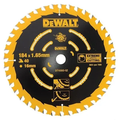 Image de Lame de scie circulaire Ø184x16mm 40 Dents DEWALT DT10303-QZ