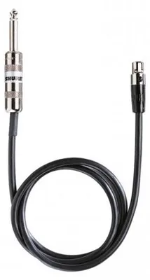 Image de Shure WA302, 6,35 mm, mâle, femelle, 0,75 m, noir