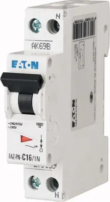 Produktbild von Leitungsschutzschalter (MCB), 16 A, 1p + N, Charakteristik: C 279159 EATON