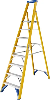 Produktbild von Werner GFK Kunststoff Stufenstehleiter 8 Stufen