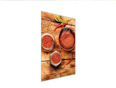 Obrázok produktu pre Sklenená doska na krájanie 35x52 Chilli