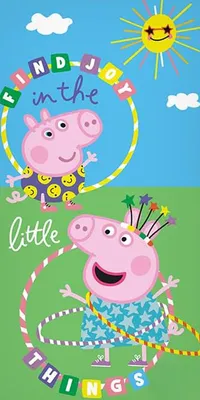 Obrázok produktu pre Peppa Pig Kúpeľný uterák Little Things 70x140 cm