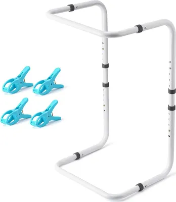 Produktbild von Höhenverstellbarer Deckenheber für Füße, Beinunterstützung, Aluminium weiß