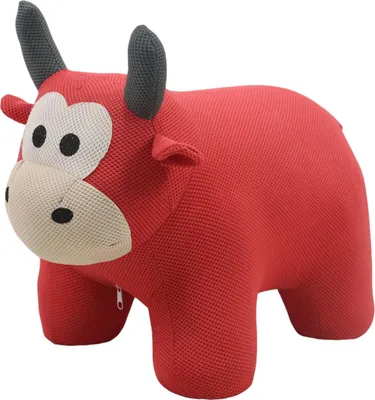Produktbild von Enrik Kinderhocker Stier aus Holz, gepolstert, 45x30x37 cm, Sitzhöhe 37 cm