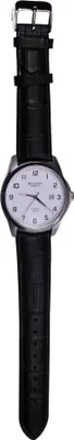 Produktbild von Regent F-913 Herren-Armbanduhr, Edelstahl-Gehäuse, Leder-Armband