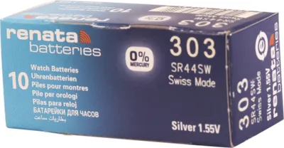 Produktbild von RENATA Silberoxid-Knopfzellen, 0% Quecksilber, 10 Stk., R301-R399