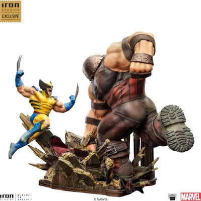 Produktbild von Marvel BDS Art Scale Statue 1/10 Wolverine vs Juggernaut heo EU Exclusive 30 cm
