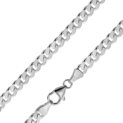 trendor 41963 Silberkette für Männer 925 Sterlingsilber Flachpanzer 5,4 mm 1