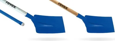 Produktbild von Quadratische Schaufel Schwanenhals 270 mm REVEX - Ohne Stiel - 050231