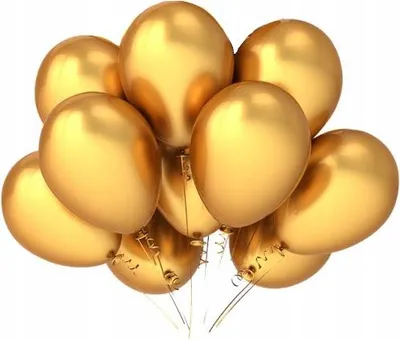 Image de Ballons métalliques 12 pouces, 10 pièces, or