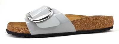 Produktbild von Birkenstock Madrid Big Buckle Damenschuhe Hausschuhe Pantolette Grau Freizeit, Schuhgröße:40 EU