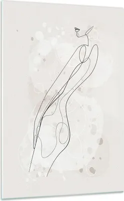 Produktbild von Bilder auf glas - Einteilig - Minimalismus Körper Frauen - 70x100cm - Glasbilder - Wandbilder - Bilder - Wanddekoration aus Glas - Glas Bilder - Wandbild auf Glas - GPA70x100-4831
