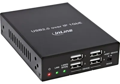 Produktbild von InLine 57886E, 100 m, 480 Mbit/s, Cat6, Cat6a, Cat7, IEEE 802.3af, IEEE 802.3at, SFP, Schwarz