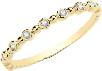 Produktbild von Atemberaubender 9 Karat (375) Bicolor Gold Damen - Ring mit Zirkonia, 59 (18.8); TRS35178RSR