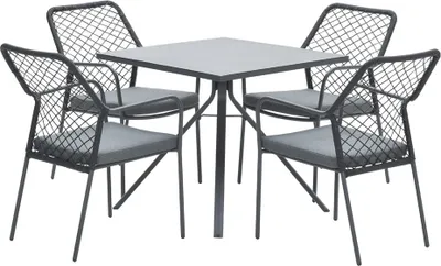 Produktbild von Garden Impressions 5-teiliges dining Set Dido und Rimini schwarz