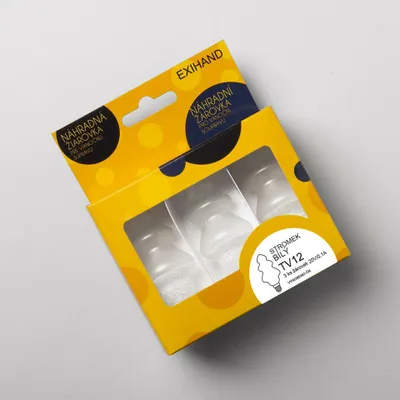 Obrázek produktu pro Blistr Exihand se 3 žárovkami, bílé, 20 V/0,1 A