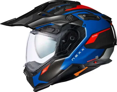 Zdjęcie produktu dla Nexx Helm X.WED3 Keyo CARBON Blue-Red Matt (60-L)