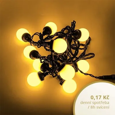 Produktbild von Partybeleuchtung 5 m, 10 warmweiße LEDs, IP67