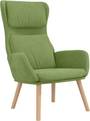 Produktbild von vidaXL Relaxsessel Hellgrün Samt